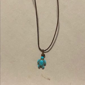 Blue Turtle Necklace
